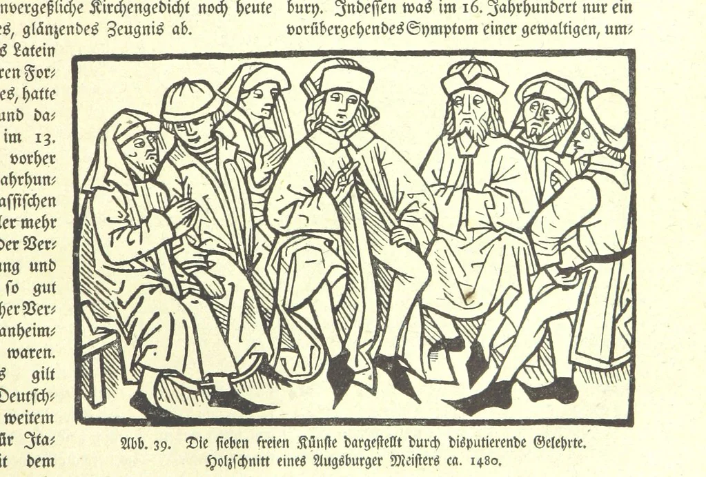 An illustration from Monographien zur deutschen Kulturgeschichte, herausgegeben von G. Steinhausen, 1899, leaf 45
