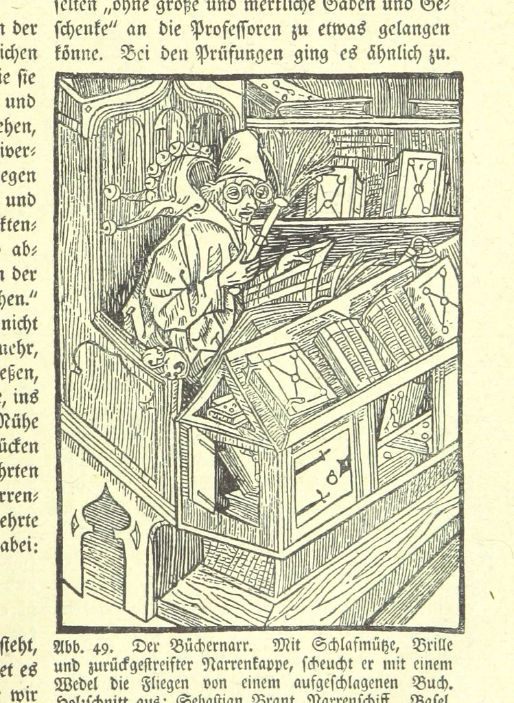 An illustration from Monographien zur deutschen Kulturgeschichte, herausgegeben von G. Steinhausen, 1899, leaf 55