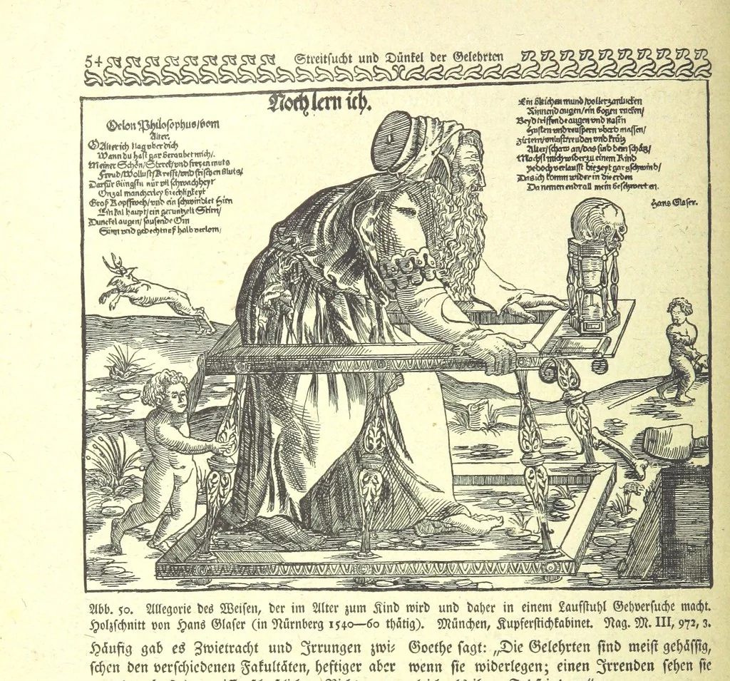 An illustration from Monographien zur deutschen Kulturgeschichte, herausgegeben von G. Steinhausen, 1899, leaf 56