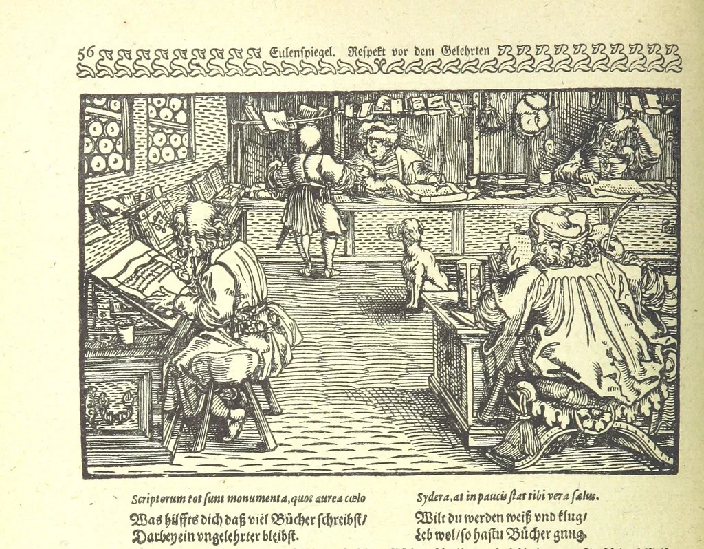 An illustration from Monographien zur deutschen Kulturgeschichte, herausgegeben von G. Steinhausen, 1899, leaf 58