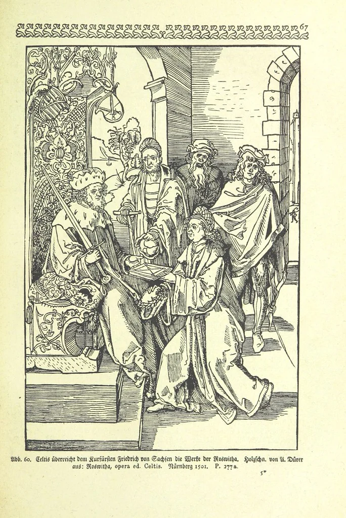 An illustration from Monographien zur deutschen Kulturgeschichte, herausgegeben von G. Steinhausen, 1899, leaf 69