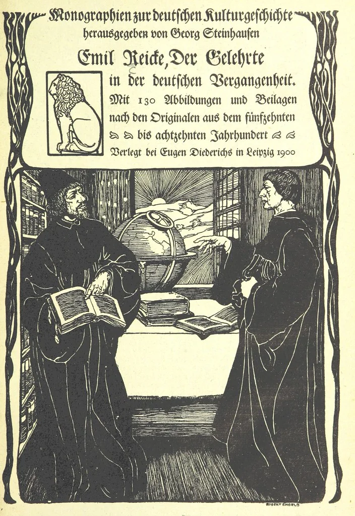 An illustration from Monographien zur deutschen Kulturgeschichte, herausgegeben von G. Steinhausen, 1899, leaf 7