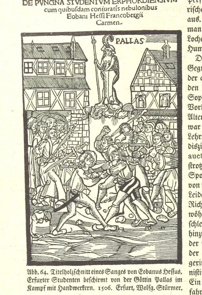 An illustration from Monographien zur deutschen Kulturgeschichte, herausgegeben von G. Steinhausen, 1899, leaf 74