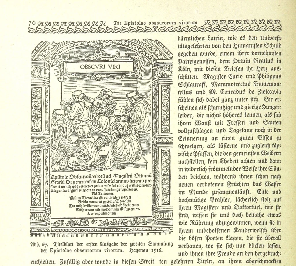 An illustration from Monographien zur deutschen Kulturgeschichte, herausgegeben von G. Steinhausen, 1899, leaf 78