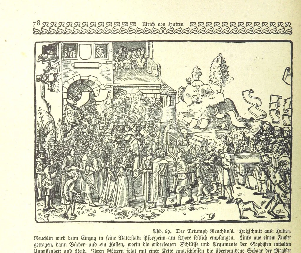 An illustration from Monographien zur deutschen Kulturgeschichte, herausgegeben von G. Steinhausen, 1899, leaf 80