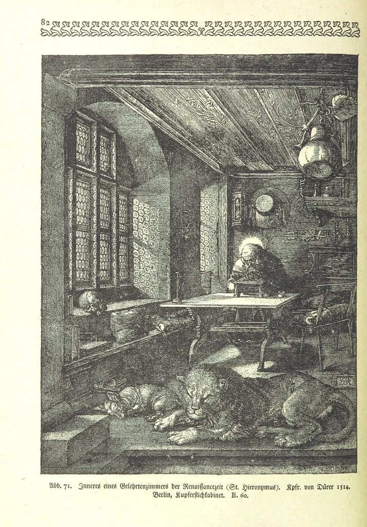 An illustration from Monographien zur deutschen Kulturgeschichte, herausgegeben von G. Steinhausen, 1899, leaf 84
