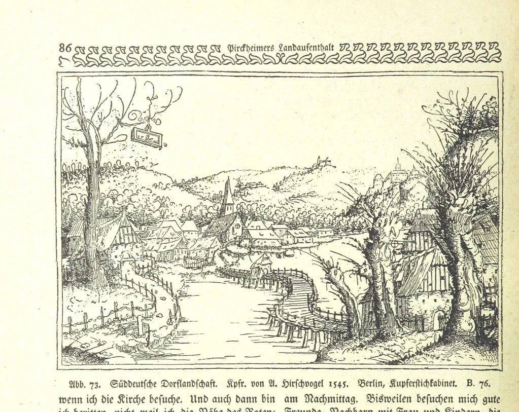 An illustration from Monographien zur deutschen Kulturgeschichte, herausgegeben von G. Steinhausen, 1899, leaf 88