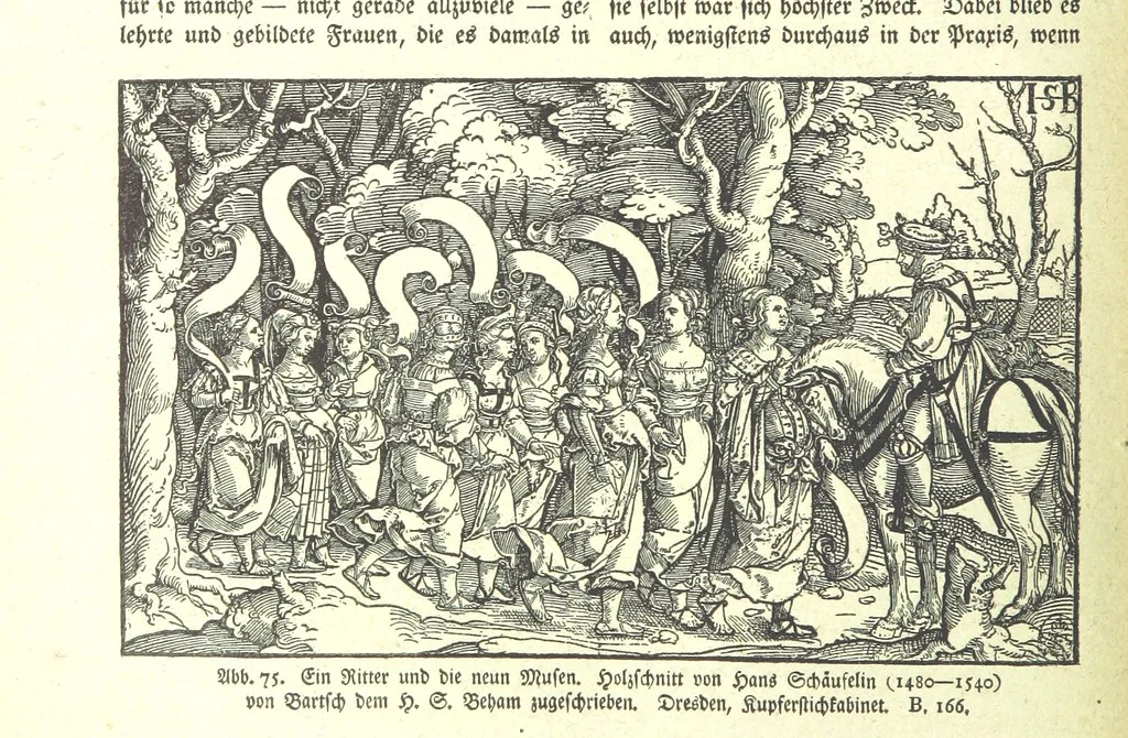 An illustration from Monographien zur deutschen Kulturgeschichte, herausgegeben von G. Steinhausen, 1899, leaf 90