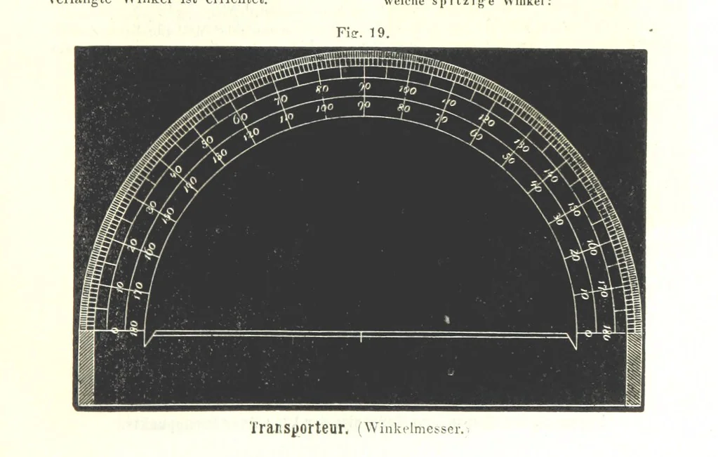 An illustration from Grundzüge der mathematischen Geographie und der Landkartenprojection ... Ein Handbuch für Jeden, der ohne Vorkenntniss der höheren Mathematik sich über den Gegenstand unterrichten will, etc, 1857, leaf 15
