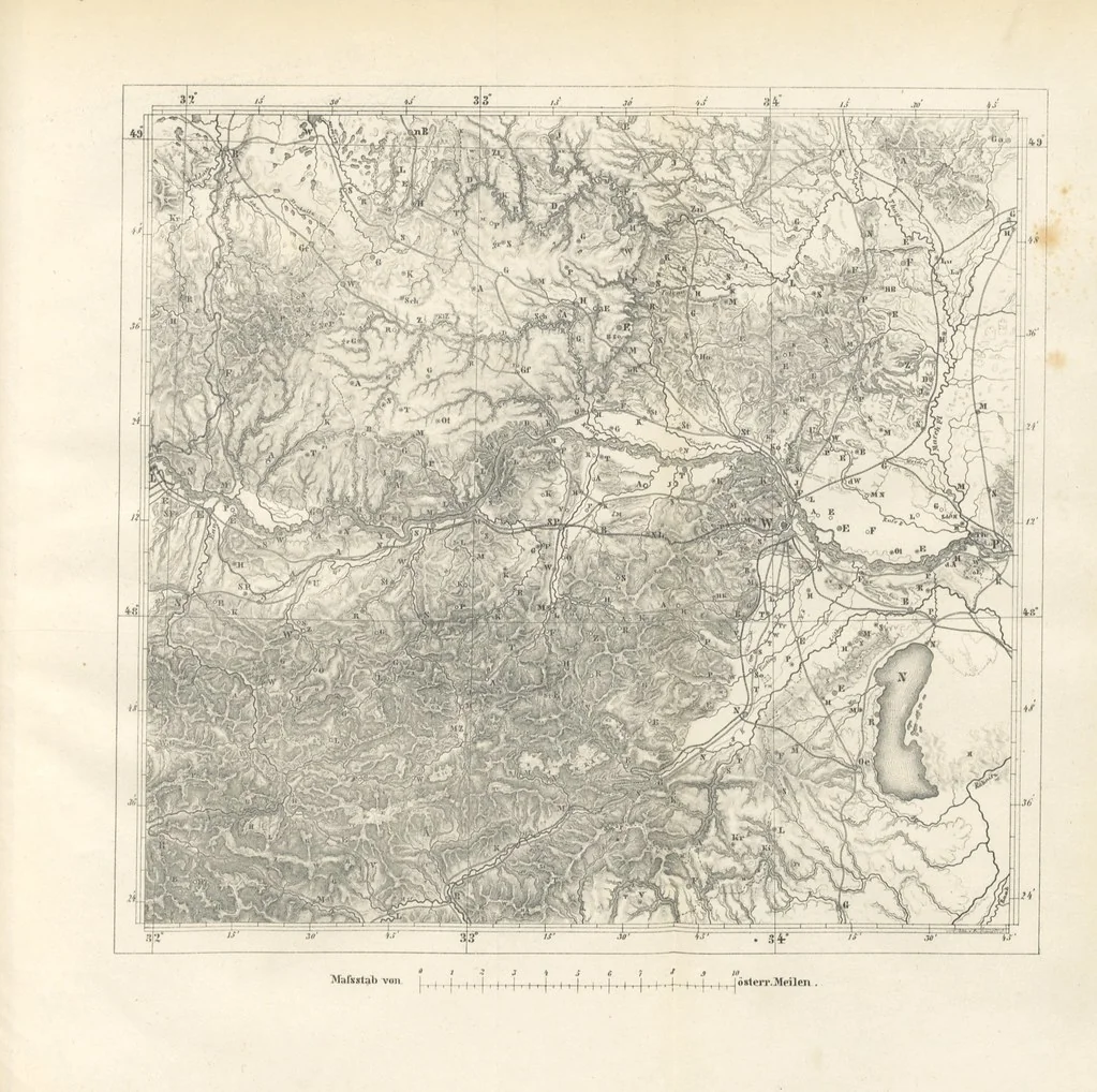 An illustration from Grundzüge der mathematischen Geographie und der Landkartenprojection ... Ein Handbuch für Jeden, der ohne Vorkenntniss der höheren Mathematik sich über den Gegenstand unterrichten will, etc, 1857, leaf 157