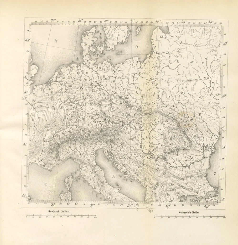 An illustration from Grundzüge der mathematischen Geographie und der Landkartenprojection ... Ein Handbuch für Jeden, der ohne Vorkenntniss der höheren Mathematik sich über den Gegenstand unterrichten will, etc, 1857, leaf 165