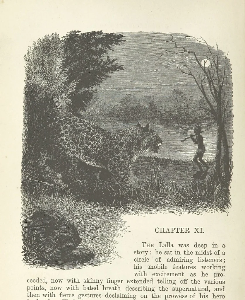 An illustration from Seonee, or, camp life on the Satpura Range ... Illustrated by the author, etc, 1887, leaf 272