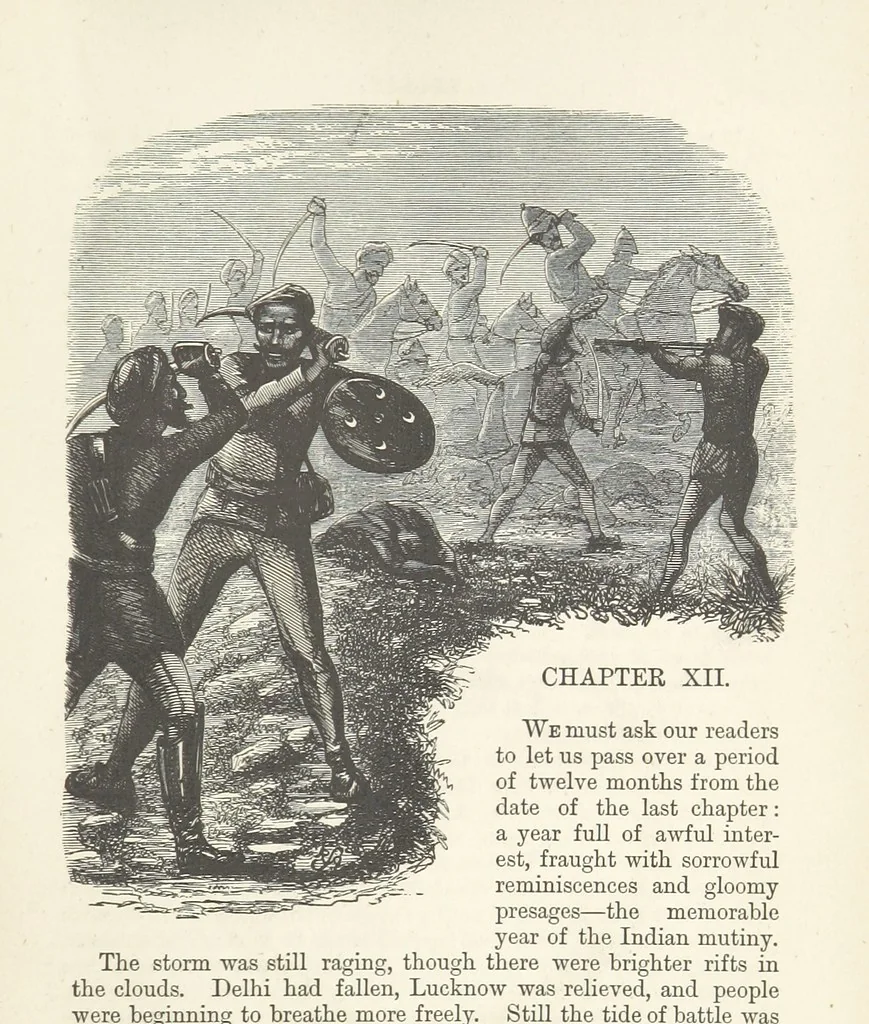 An illustration from Seonee, or, camp life on the Satpura Range ... Illustrated by the author, etc, 1887, leaf 297