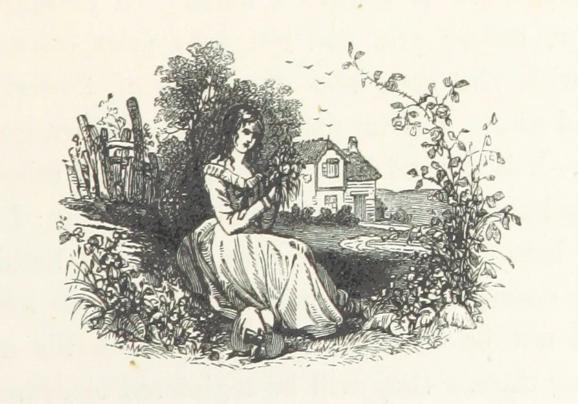 An illustration from A sentimental journey through France and Italy, 1857, leaf 101