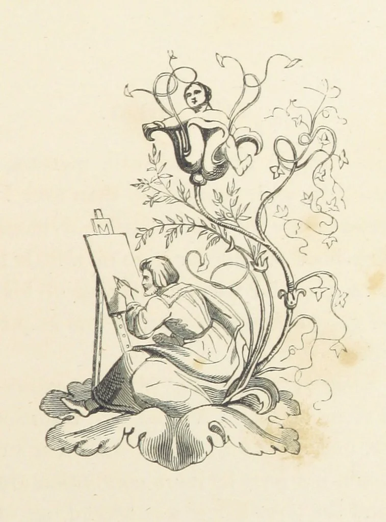 An illustration from A sentimental journey through France and Italy, 1857, leaf 105