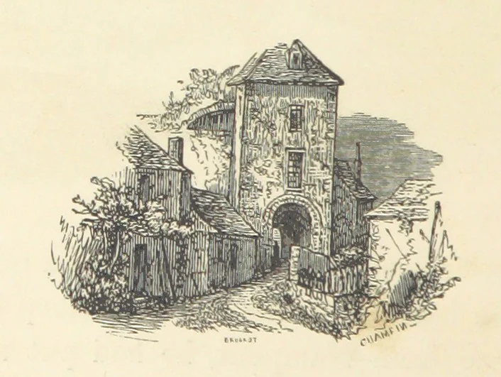 An illustration from A sentimental journey through France and Italy, 1857, leaf 118