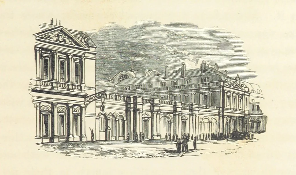 An illustration from A sentimental journey through France and Italy, 1857, leaf 151