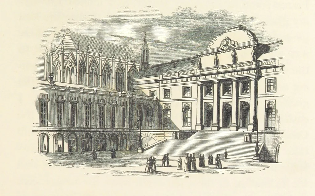 An illustration from A sentimental journey through France and Italy, 1857, leaf 169