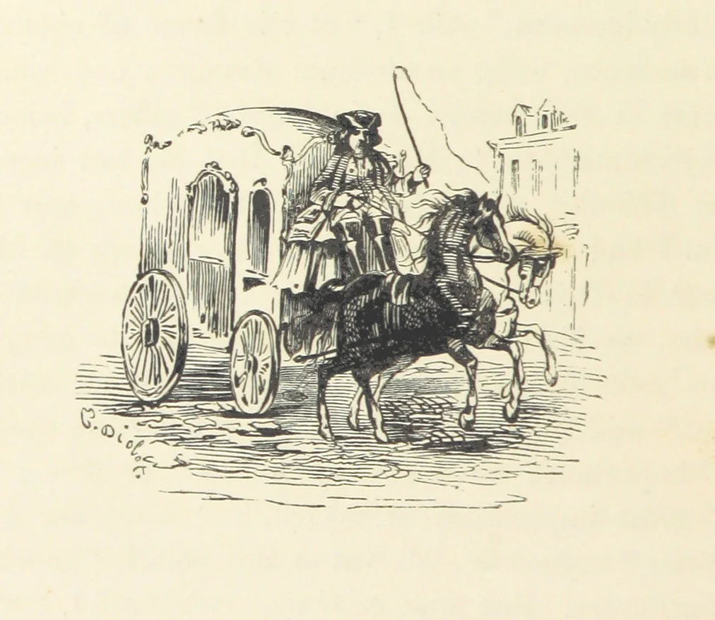 An illustration from A sentimental journey through France and Italy, 1857, leaf 186