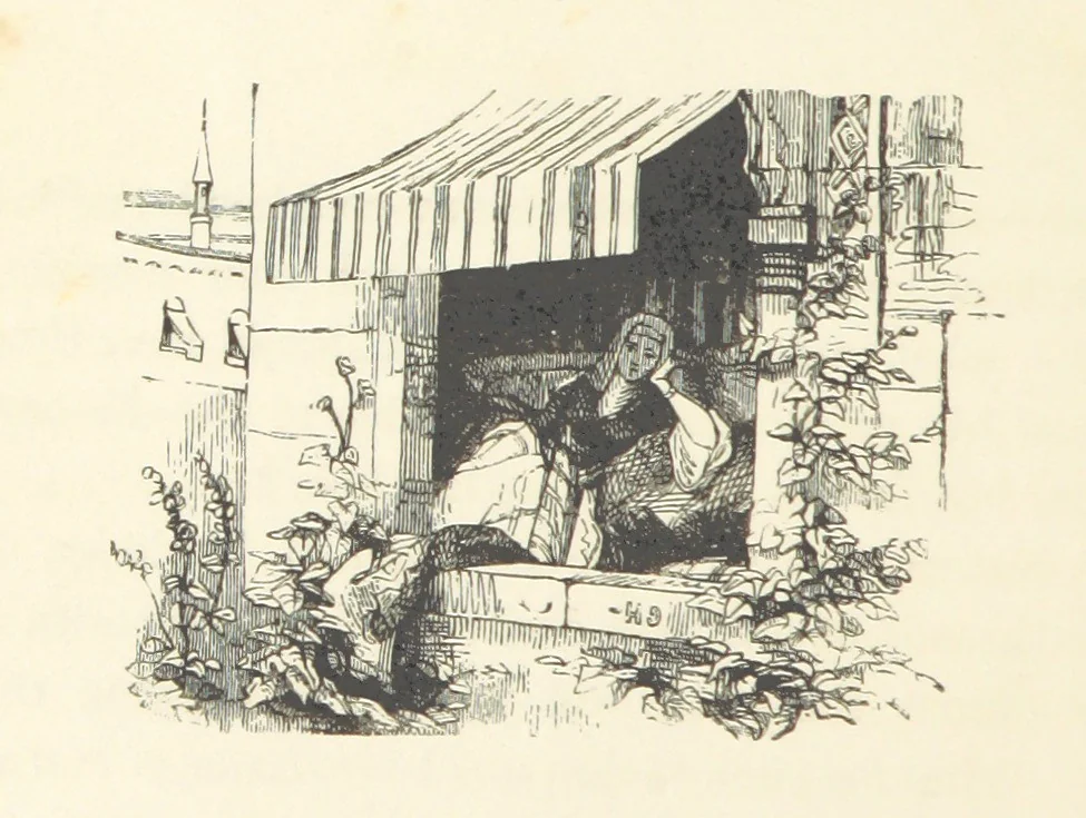 An illustration from A sentimental journey through France and Italy, 1857, leaf 226