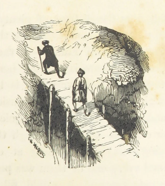 An illustration from A sentimental journey through France and Italy, 1857, leaf 259
