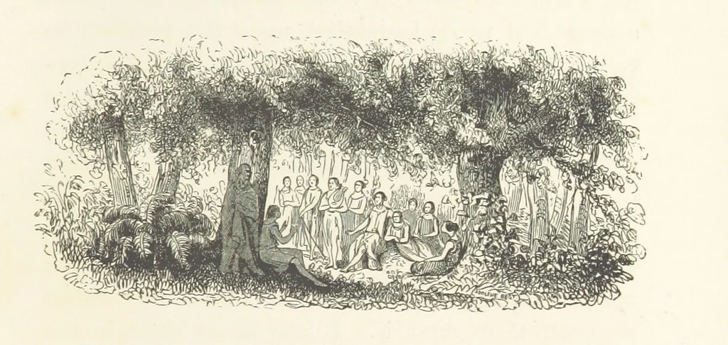 An illustration from A sentimental journey through France and Italy, 1857, leaf 273