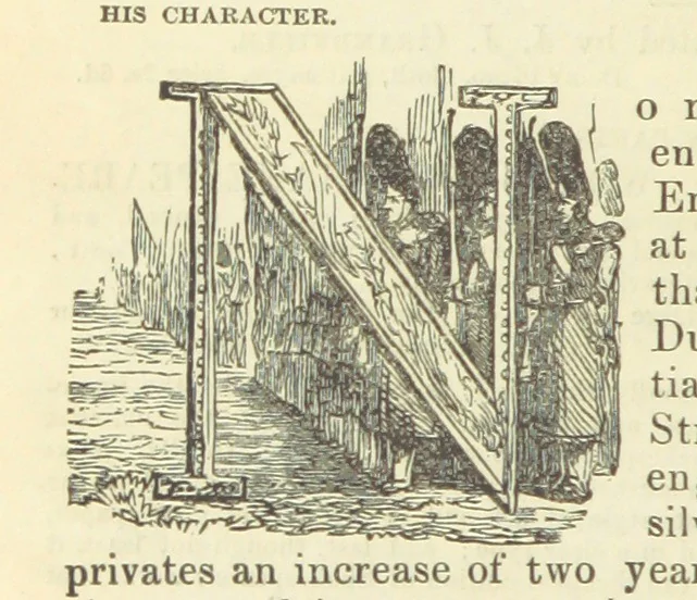 An illustration from A sentimental journey through France and Italy, 1857, leaf 296