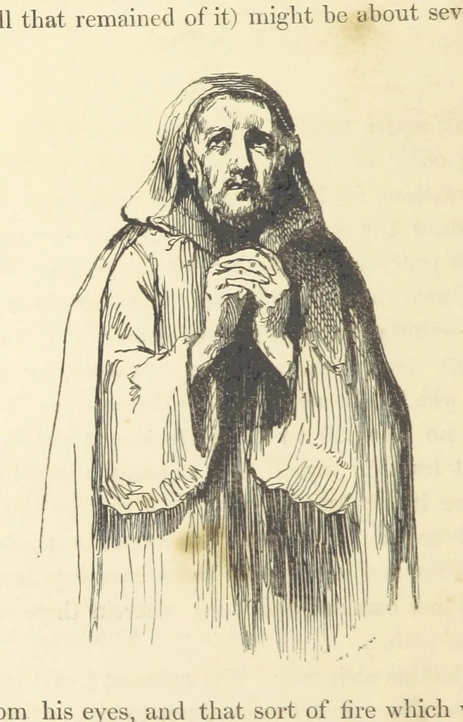 An illustration from A sentimental journey through France and Italy, 1857, leaf 38
