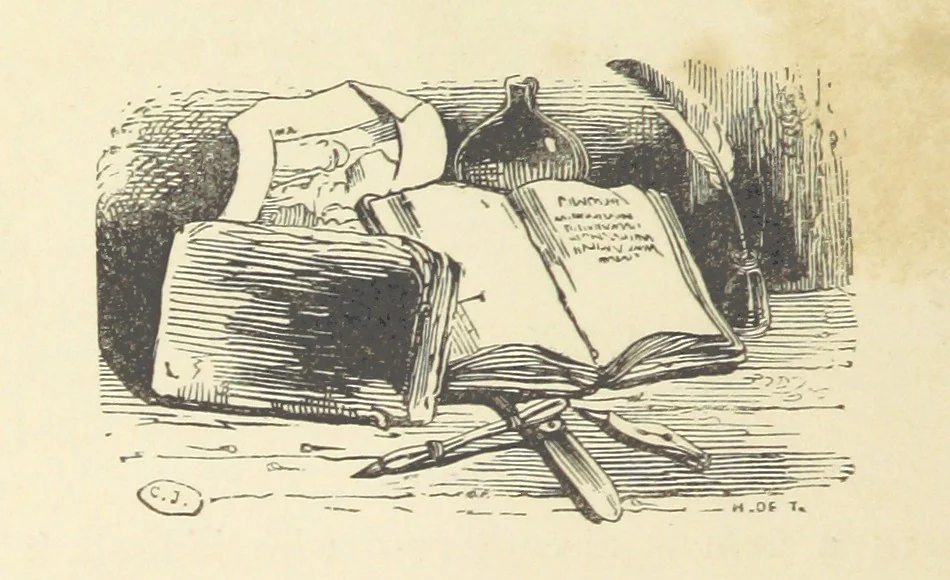 An illustration from A sentimental journey through France and Italy, 1857, leaf 44
