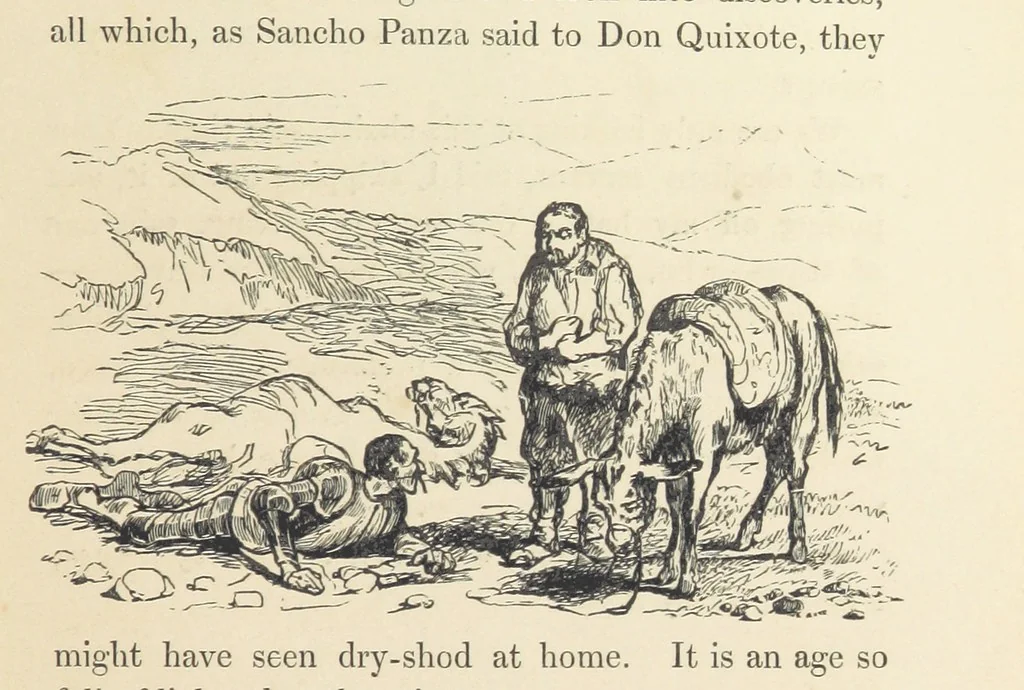 An illustration from A sentimental journey through France and Italy, 1857, leaf 49