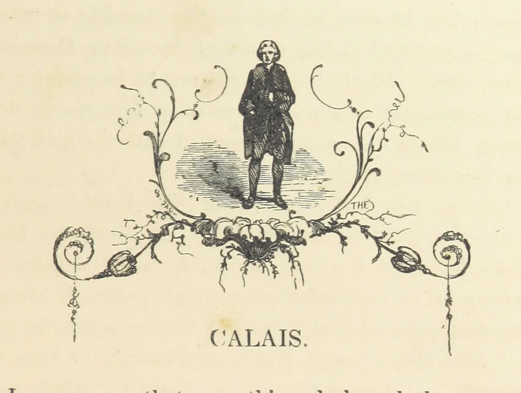 An illustration from A sentimental journey through France and Italy, 1857, leaf 51