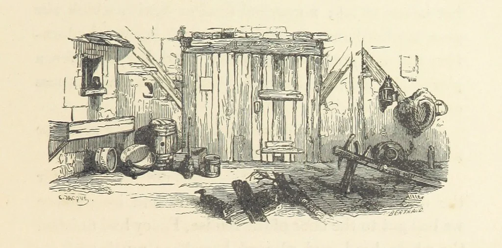 An illustration from A sentimental journey through France and Italy, 1857, leaf 57
