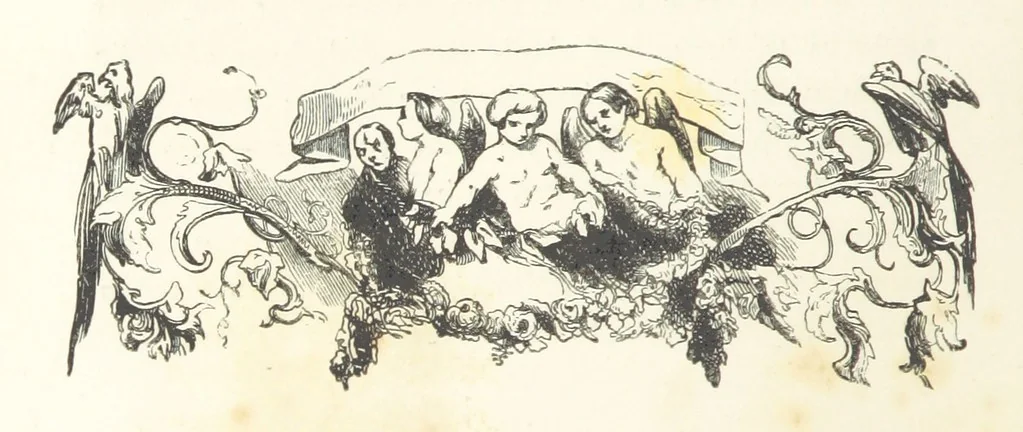 An illustration from A sentimental journey through France and Italy, 1857, leaf 90