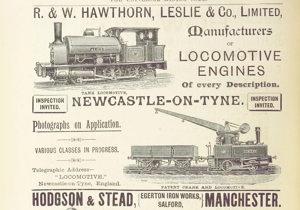 An illustration from The Universal Mining Code for the use of mining companies, mining engineers ... The Code words specially selected to comply with the Telegraph Convention rules, by G. Ager, 1890, leaf 434