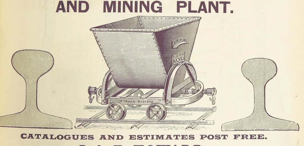 An illustration from The Universal Mining Code for the use of mining companies, mining engineers ... The Code words specially selected to comply with the Telegraph Convention rules, by G. Ager, 1890, leaf 435
