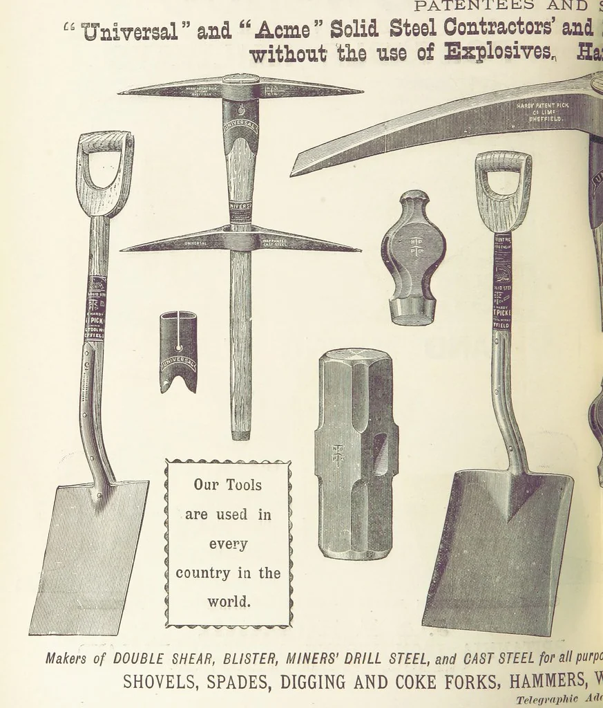 An illustration from The Universal Mining Code for the use of mining companies, mining engineers ... The Code words specially selected to comply with the Telegraph Convention rules, by G. Ager, 1890, leaf 436