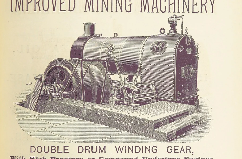 An illustration from The Universal Mining Code for the use of mining companies, mining engineers ... The Code words specially selected to comply with the Telegraph Convention rules, by G. Ager, 1890, leaf 449