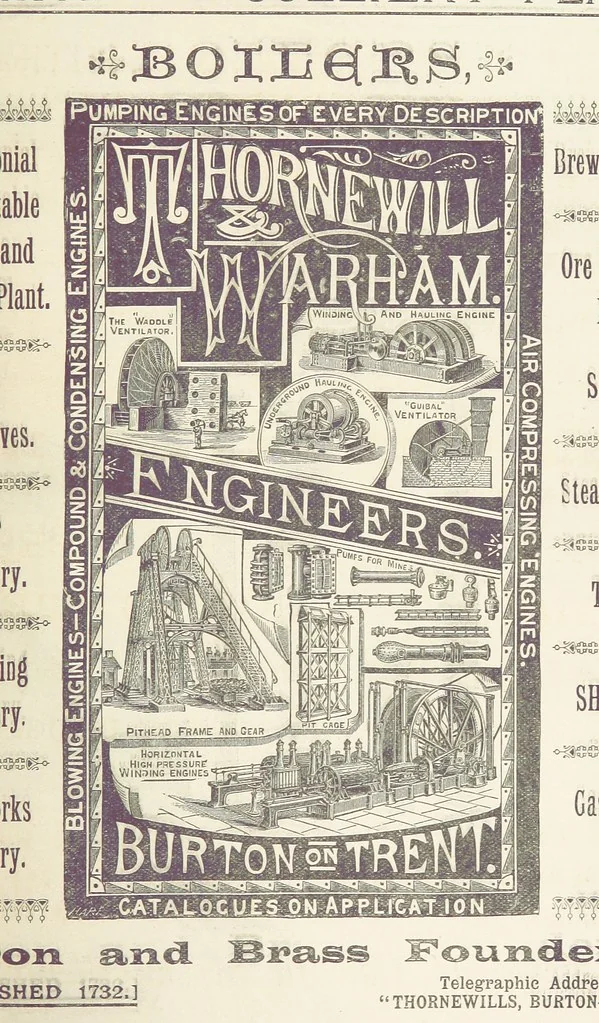 An illustration from The Universal Mining Code for the use of mining companies, mining engineers ... The Code words specially selected to comply with the Telegraph Convention rules, by G. Ager, 1890, leaf 459