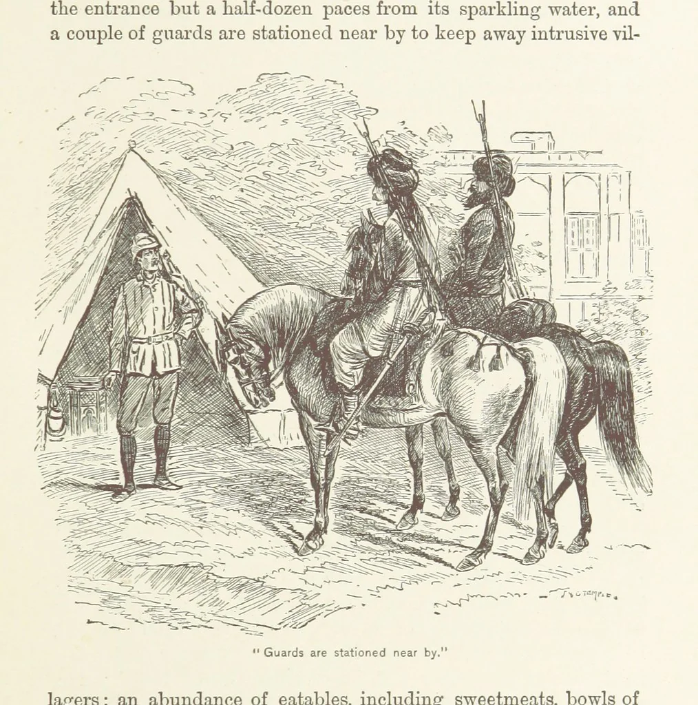 An illustration from Around the World on a Bicycle ... From Teheran to Yokohama. With ... illustrations, 1888, leaf 161