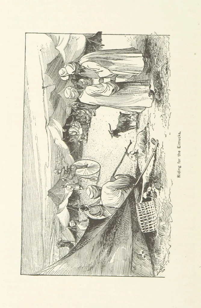 An illustration from Around the World on a Bicycle ... From Teheran to Yokohama. With ... illustrations, 1888, leaf 192