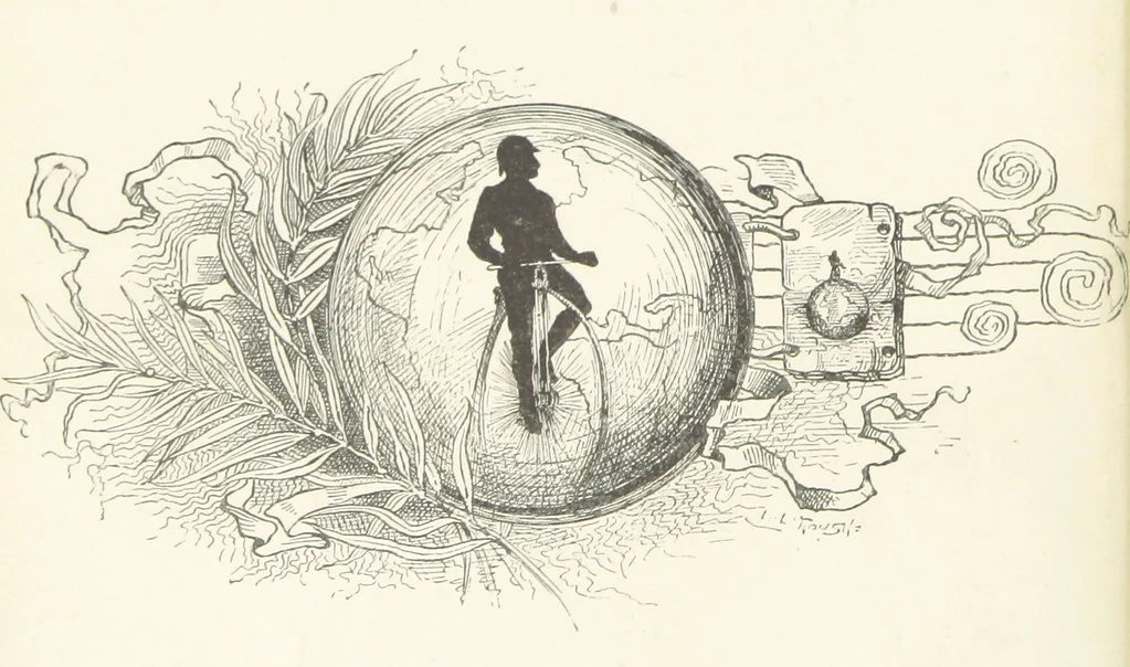 An illustration from Around the World on a Bicycle ... From Teheran to Yokohama. With ... illustrations, 1888, leaf 20