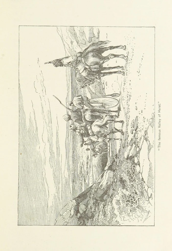 An illustration from Around the World on a Bicycle ... From Teheran to Yokohama. With ... illustrations, 1888, leaf 237