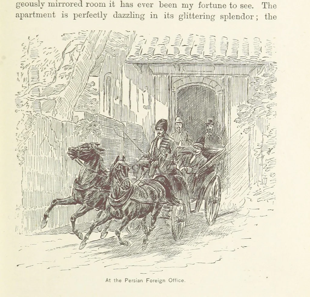 An illustration from Around the World on a Bicycle ... From Teheran to Yokohama. With ... illustrations, 1888, leaf 25