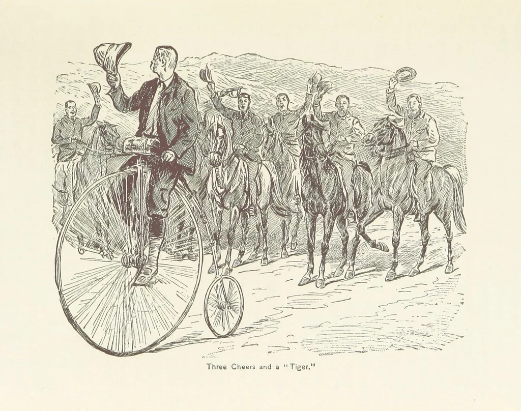 An illustration from Around the World on a Bicycle ... From Teheran to Yokohama. With ... illustrations, 1888, leaf 33