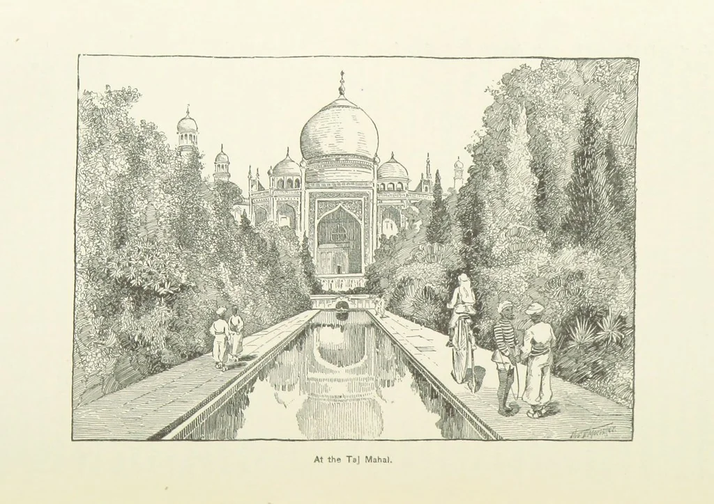 An illustration from Around the World on a Bicycle ... From Teheran to Yokohama. With ... illustrations, 1888, leaf 350