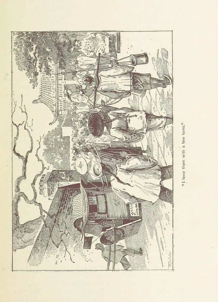 An illustration from Around the World on a Bicycle ... From Teheran to Yokohama. With ... illustrations, 1888, leaf 391
