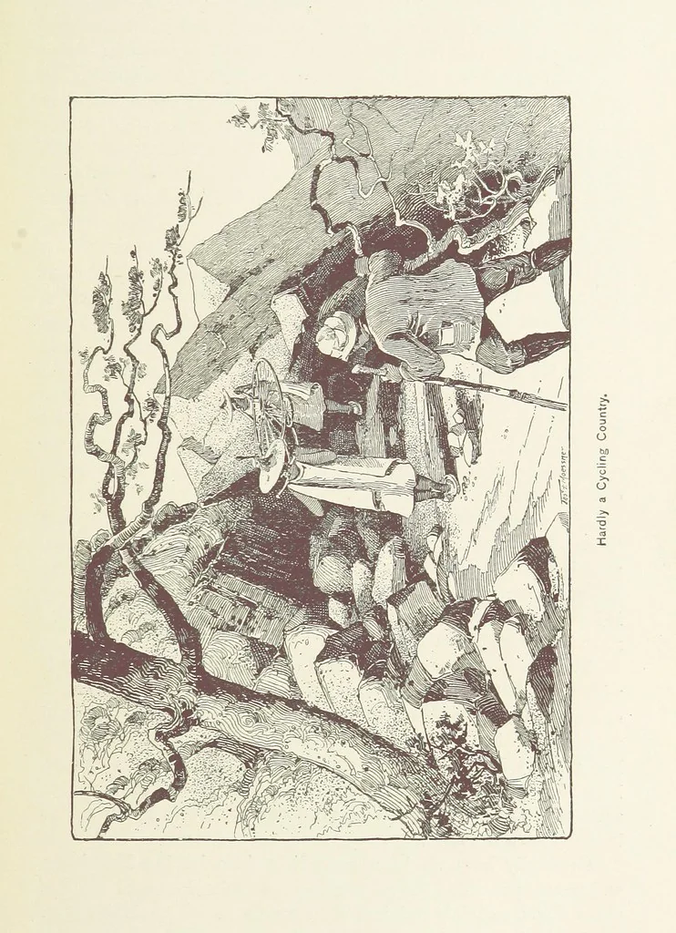 An illustration from Around the World on a Bicycle ... From Teheran to Yokohama. With ... illustrations, 1888, leaf 417