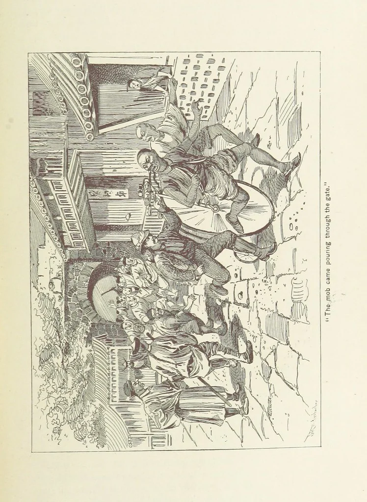 An illustration from Around the World on a Bicycle ... From Teheran to Yokohama. With ... illustrations, 1888, leaf 441