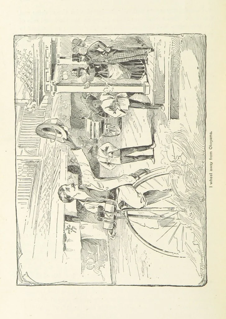 An illustration from Around the World on a Bicycle ... From Teheran to Yokohama. With ... illustrations, 1888, leaf 476