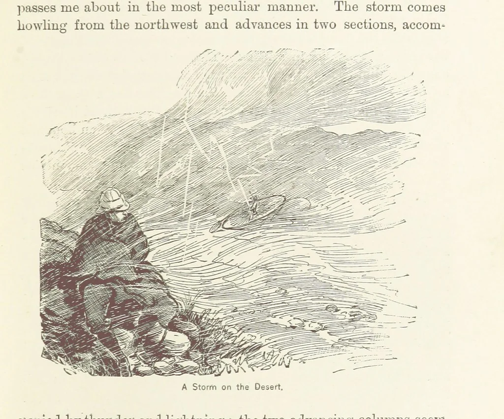 An illustration from Around the World on a Bicycle ... From Teheran to Yokohama. With ... illustrations, 1888, leaf 61
